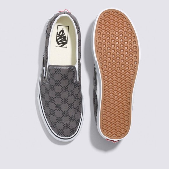 Vans Mens Vans Classic Slip-on - Mens Shoes Pewter/Black - Picture 4 of 8